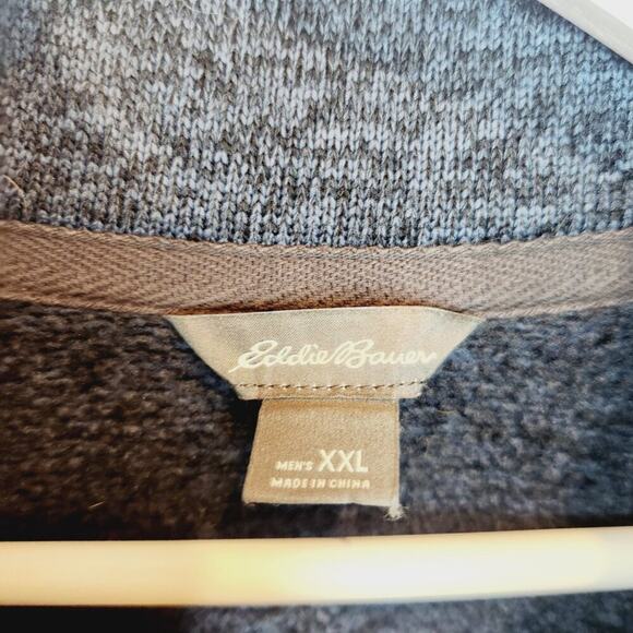 Eddie Bauer Radiator Fleece Snap-front Blue Pullover - Size XXL - Picture 5 of 6